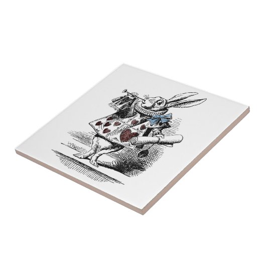 不思議の国の白いウサギのギフトのタイルのアリス タイル (側面)