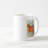 不思議の国の白いウサギのハートのアリス コーヒーマグカップ (正面右)