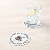 不思議の国の白いウサギの引用文 ペーパーコースター (インサイチュ)