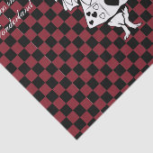 不思議の国の白いウサギの点検のカスタムな文字アリス 薄葉紙 (詳細)