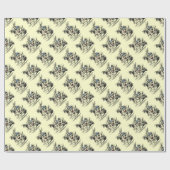 不思議の国の白いウサギの覆いのヴィンテージアリス ラッピングペーパー (フラット)