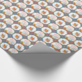 不思議の国の白いウサギの誕生日の赤のアリス ラッピングペーパー (角)