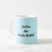不思議の国の白いウサギアリスを愛して下さい コーヒーマグカップ (正面左)