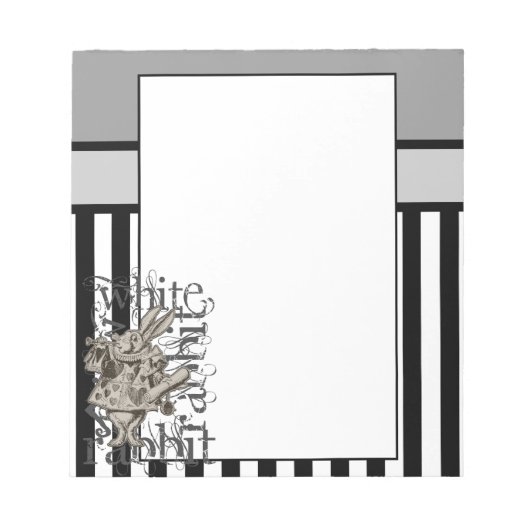 不思議の国の白うさぎのアリスグランジ ノートパッド (正面)