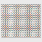 不思議の国の白のウサギのアリス ラッピングペーパー (フラット)