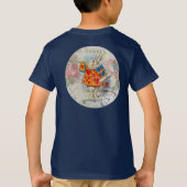 不思議の国の白ウサギのハートの絵柄 Tシャツ (裏面)