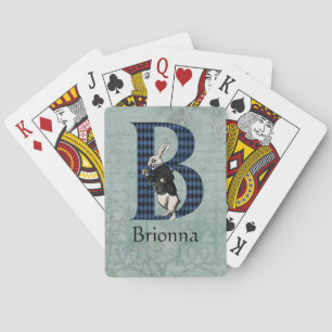不思議の国の白ウサギ レターB トランプ