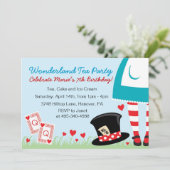 不思議の国の紅茶パーティー招待状 招待状 (スタンド正面)