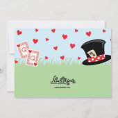 不思議の国の紅茶パーティー招待状 招待状 (裏面)