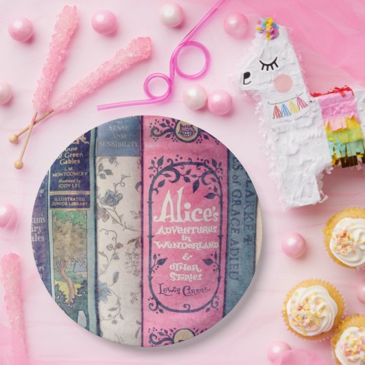 不思議の国の紙皿の物語の本かアリス ペーパープレート (パーティー)