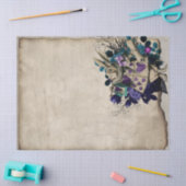 不思議の国の紫ヘラルドの白うさぎのアリス 薄葉紙 (クラフト)