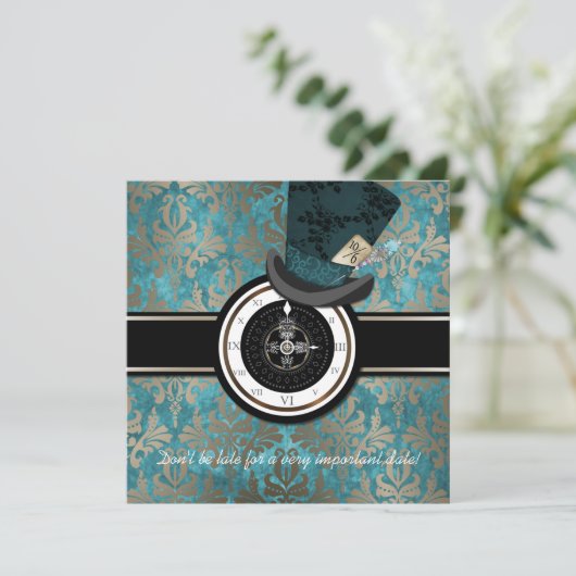 不思議の国の結婚式招待状の帽子屋アリス 招待状 (スタンド正面)