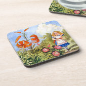 不思議の国の花を話すアリスの遭遇 コースター (左側)