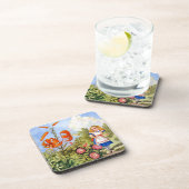 不思議の国の花を話すアリスの遭遇 コースター (右側)