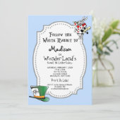 不思議の国の菓子のアリス16の誕生日の招待状 招待状 (スタンド正面)