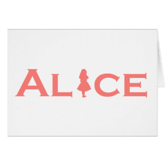 不思議の国の言葉遊びのサーモンピンクのアリス