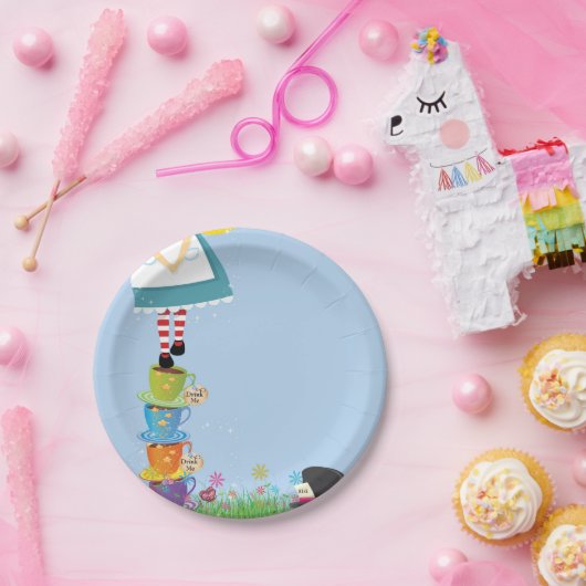 不思議の国の誕生会の紙皿のアリス ペーパープレート (パーティー)
