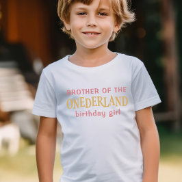 不思議の国の誕生日の女の子アリスの兄弟 Tシャツ