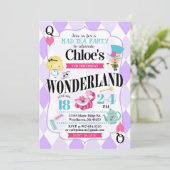 不思議の国の誕生日の招待状のアリス 招待状 (スタンド正面)