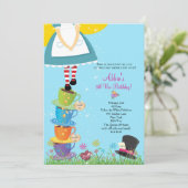 不思議の国の誕生日の招待状のアリス 招待状 (スタンド正面)