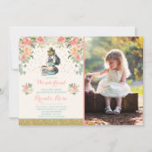 不思議の国の誕生日の招待状のヴィンテージアリス 招待状 (正面)