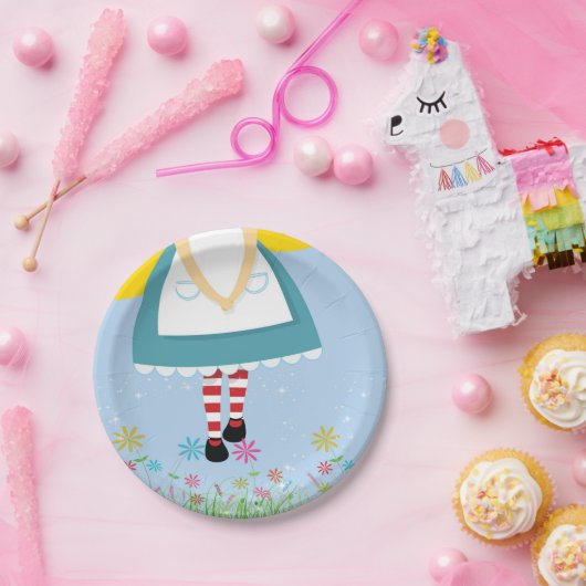 不思議の国の誕生日の紙皿のアリス ペーパープレート (パーティー)