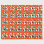 不思議の国の誕生日パーティーのアリス   ラッピングペーパー (フラット)