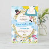 不思議の国の誕生日パーティーのアリス 招待状 (スタンド正面)