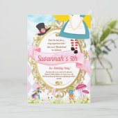 不思議の国の誕生日パーティーのアリス 招待状 (スタンド正面)