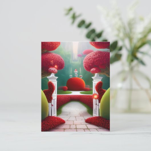 不思議の国の赤い庭園 ポストカード (スタンド正面)