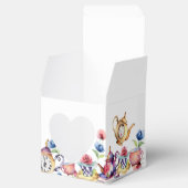 不思議の国の赤ちゃんシャワーのお茶パーティーの好意でアリス フェイバーボックス (オープン)