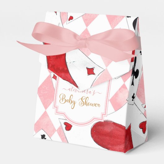 不思議の国の赤ちゃんシャワーのアリス フェイバーボックス (正面サイド)