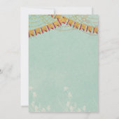 不思議の国の赤ちゃんシャワーのアリス 招待状 (裏面)