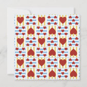 不思議の国の赤ちゃんシャワーのアリス 招待状 (裏面)