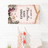 不思議の国の赤ちゃんシャワーのアリス 横断幕 (インサイチュ)