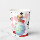 不思議の国の赤ちゃんシャワーのアリス 紙コップ (裏面)