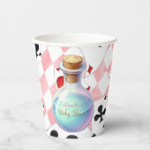 不思議の国の赤ちゃんシャワーのアリス 紙コップ (正面)