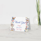 不思議の国の赤ちゃんシャワーサンキューカードのアリス サンキューカード (正面)