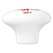 不思議の国の赤のノブのアリス セラミックノブ (側面)