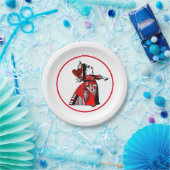 不思議の国の赤の女王のアリス ペーパープレート (パーティー)