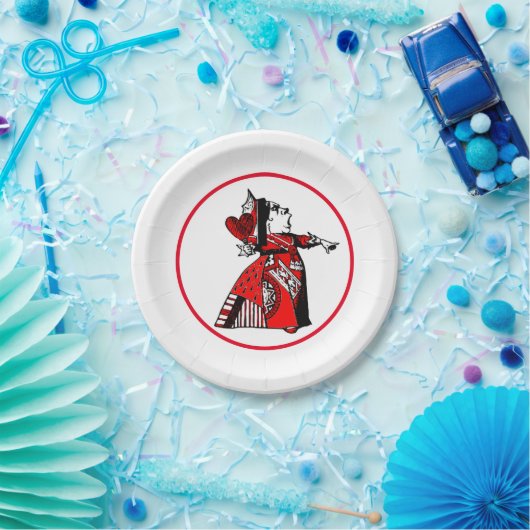 不思議の国の赤の女王のアリス ペーパープレート (パーティー)