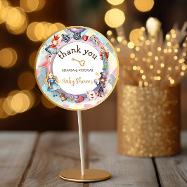 不思議の国の赤ん坊のアリス感謝していが君を ラウンドシール