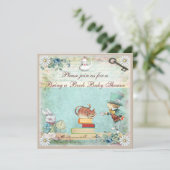 不思議の国の赤ん坊のシャワーに本のアリスを連れて来る 招待状 (スタンド正面)