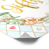 不思議の国の青いアリス贈り物のサインと一緒に ポスター (角)