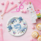 不思議の国の青いチェシャー猫の紙皿のアリス ペーパープレート (パーティー)