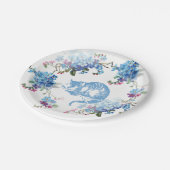 不思議の国の青いチェシャー猫の紙皿のアリス ペーパープレート (アングル)