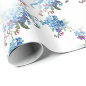 不思議の国の青い花の包装紙のアリス ラッピングペーパー (ロールコーナー)