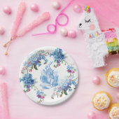 不思議の国の青く白いウサギの紙皿のアリス ペーパープレート (パーティー)