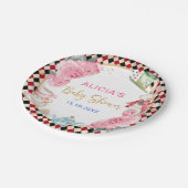 不思議の国の魔法のアリス赤ちゃんシャワーティーパーティー ペーパープレート (アングル)