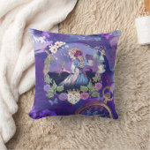 不思議の国の魔法のストーリーブックヴィンテージアリス クッション (ブランケット)